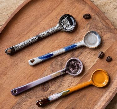 HKliving Ceramic Spoon Force - SET OF 4 - Things I Like Things I Love