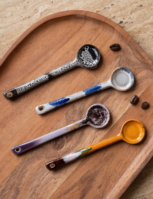 HKliving Ceramic Spoon Force - SET OF 4 - Things I Like Things I Love