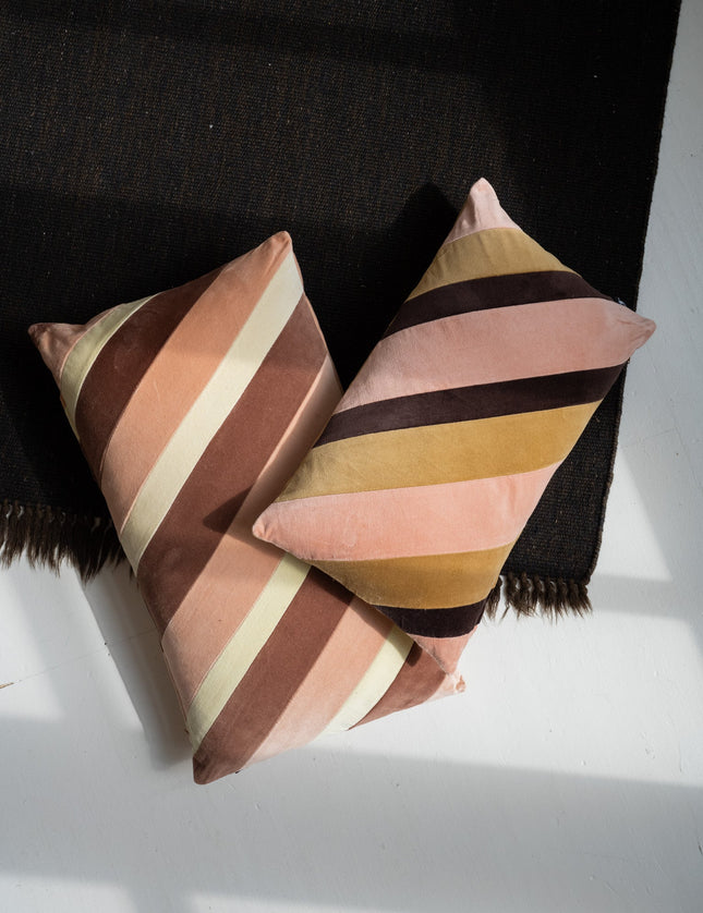 HKliving Cushion Striped Velvet - Things I Like Things I Love