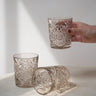 Hobstar Tumbler Glass Tender Taupe - Things I Like Things I Love