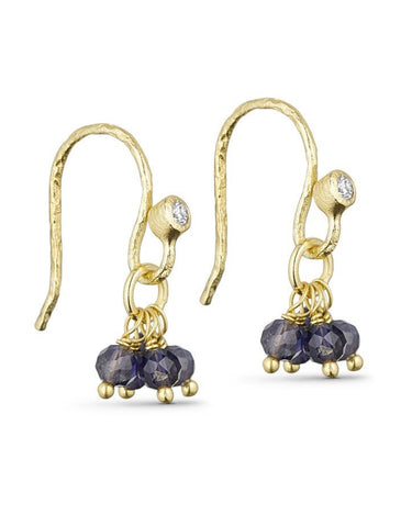 Hook Earring Lina New Iolite Blue - Things I Like Things I Love