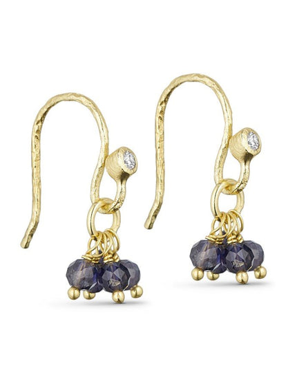 Hook Earring Lina New Iolite Blue - Things I Like Things I Love