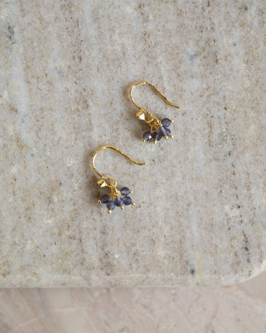 Hook Earring Lina New Iolite Blue - Things I Like Things I Love