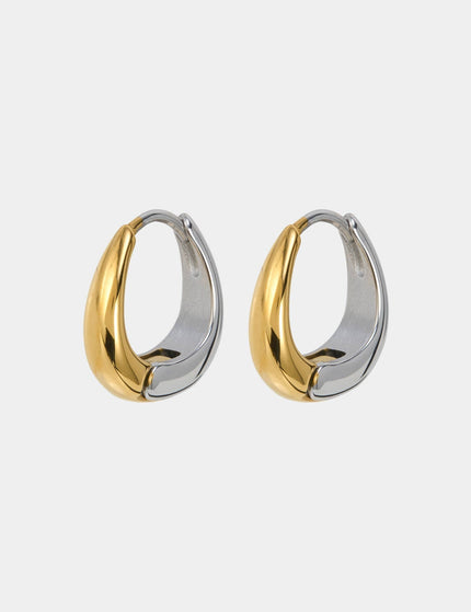 Hoop Nine Oval Gold Silver - Things I Like Things I Love