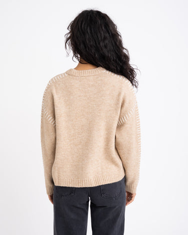 Itzel Crew Neck Knit Peyote - Things I Like Things I Love