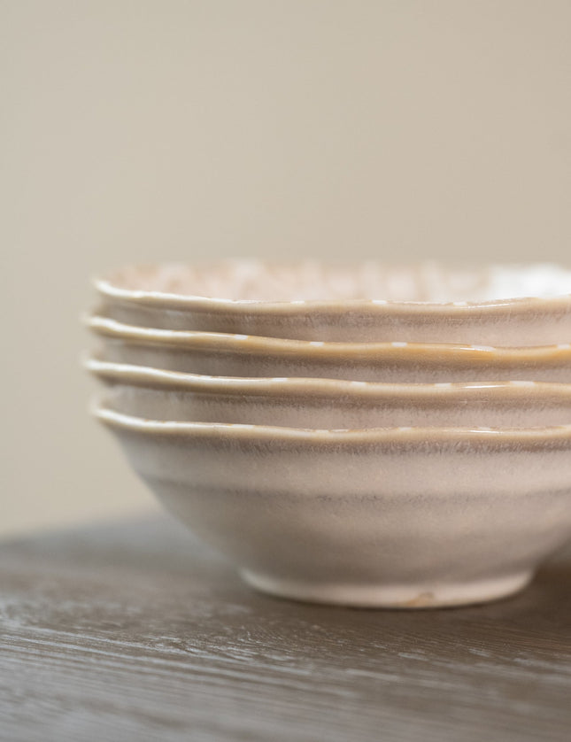 Japanese Small Bowl Mermaid Matte Beige - Things I Like Things I Love