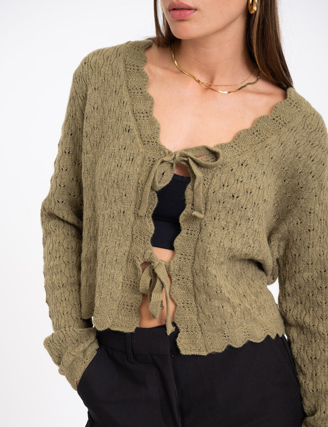 Joe Cardigan Matcha Green - Things I Like Things I Love