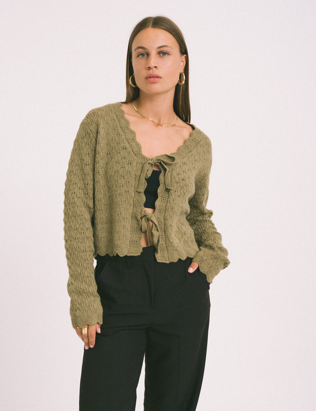 Joe Cardigan Matcha Green - Things I Like Things I Love