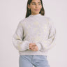 Judy Knit Grey Embroidery One Size - Things I Like Things I Love