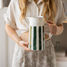 Jug Mykonos Green Stripe - Things I Like Things I Love