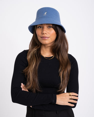 KANGOL Bucket Wool Lahinch Denim Blue - Things I Like Things I Love