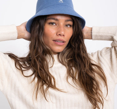 KANGOL Bucket Wool Lahinch Denim Blue - Things I Like Things I Love