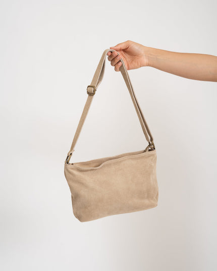 Karin Suede Bag Sand - Things I Like Things I Love