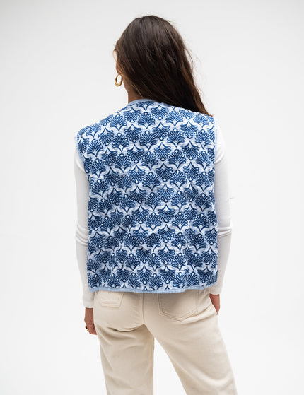 Keil Gilet Blue Print One Size - Things I Like Things I Love