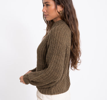 Kelly Chunky Crew Neck Knit Kangeroo - Things I Like Things I Love