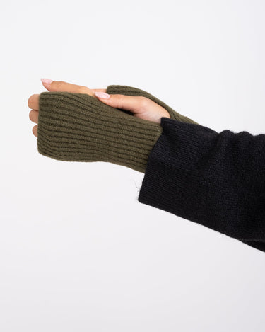 Knitted Fingerless Gloves Army - Things I Like Things I Love