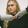 Knitted Fingerless Gloves Grey - Things I Like Things I Love