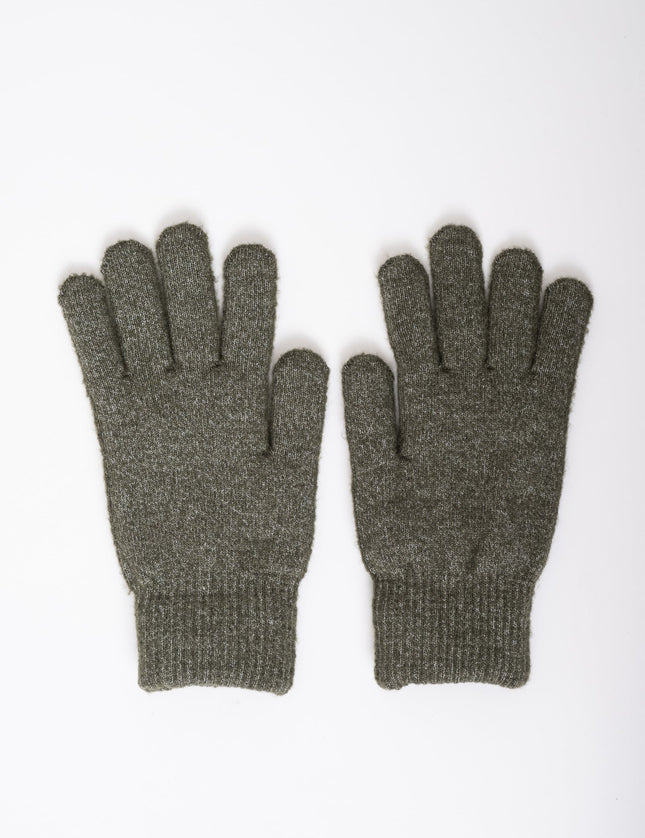 Knitted Gloves Mira Khaki Melange - Things I Like Things I Love