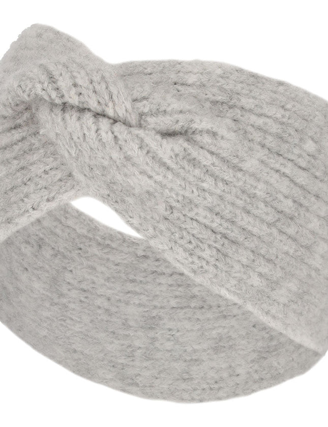 Knitted Headband Light Grey Melange - Things I Like Things I Love