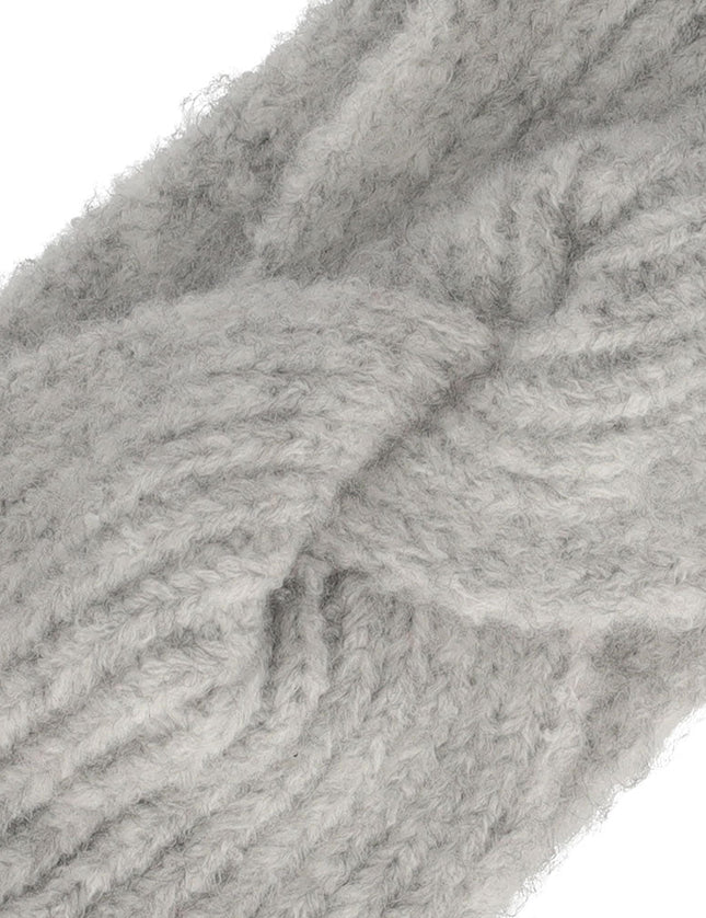 Knitted Headband Light Grey Melange - Things I Like Things I Love