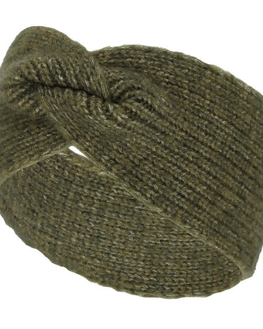 Knitted Headband Light Khaki Melange - Things I Like Things I Love