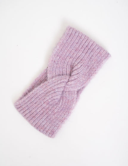 Knitted Headband Light Purple Melange - Things I Like Things I Love