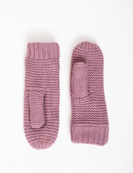 Knitted Mittens Bibi Antique Pink - Things I Like Things I Love