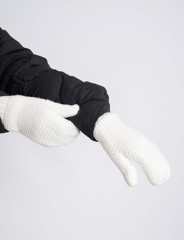 Knitted Mittens Bibi Off White - Things I Like Things I Love