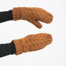 Knitted Mittens Elsy Mid Brown - Things I Like Things I Love