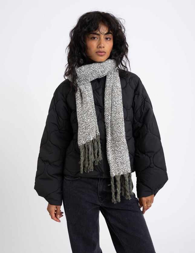 Knitted Scarf Demi Khaki - Things I Like Things I Love