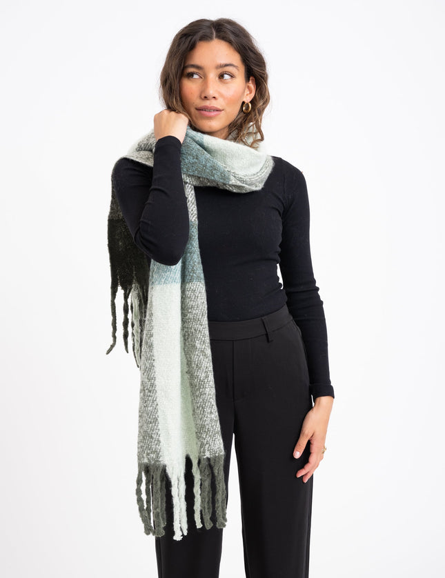 Knitted Scarf Olivia Khaki - Things I Like Things I Love