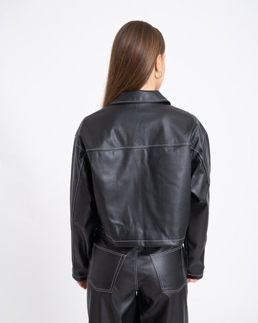 Lila Jacket Black Contrast - Things I Like Things I Love