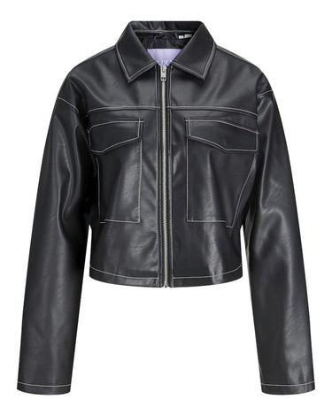 Lila Jacket Black Contrast - Things I Like Things I Love