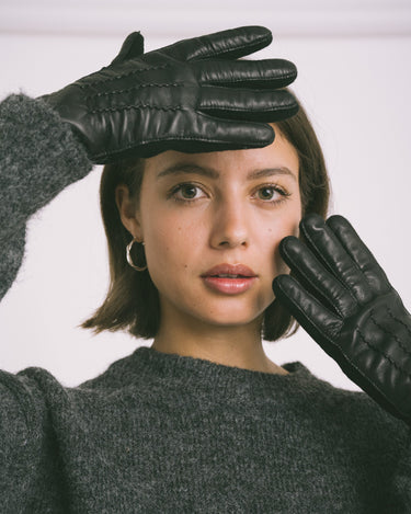 Lubin Leather Gloves - Black - Things I Like Things I Love