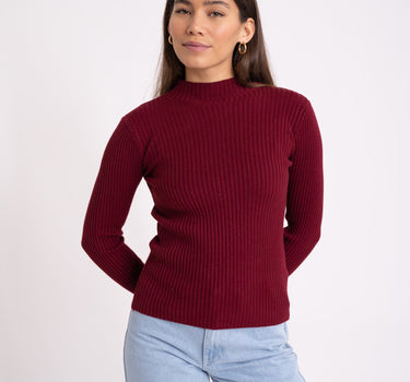 Lucy Longsleeve Knit Bordeaux - Things I Like Things I Love