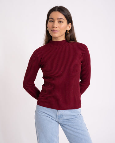 Lucy Longsleeve Knit Bordeaux - Things I Like Things I Love