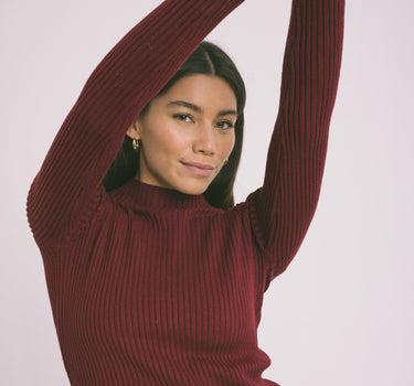 Lucy Longsleeve Knit Bordeaux - Things I Like Things I Love