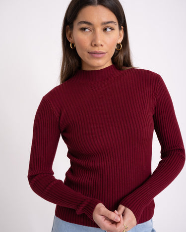 Lucy Longsleeve Knit Bordeaux - Things I Like Things I Love