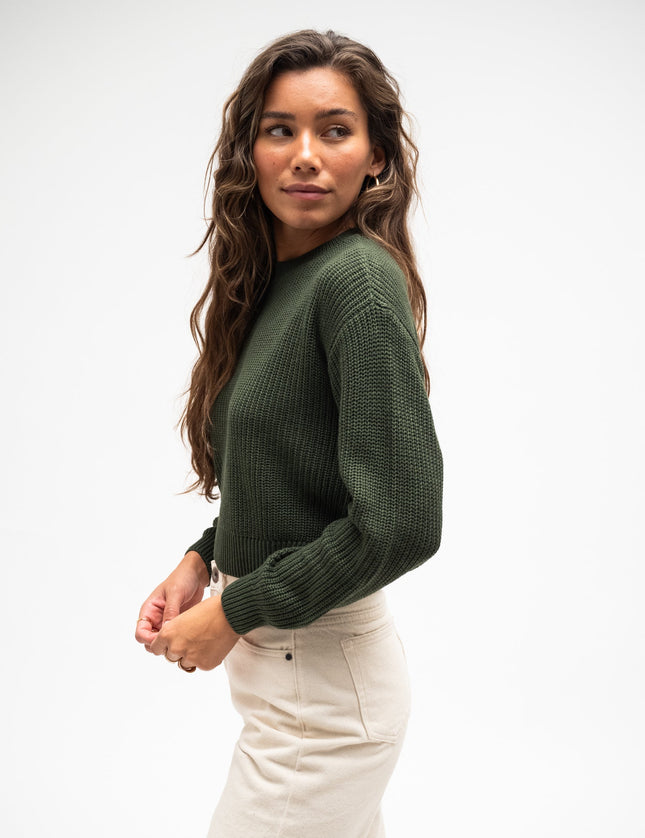 Maysa O - Neck Knit Kombu Green - Things I Like Things I Love