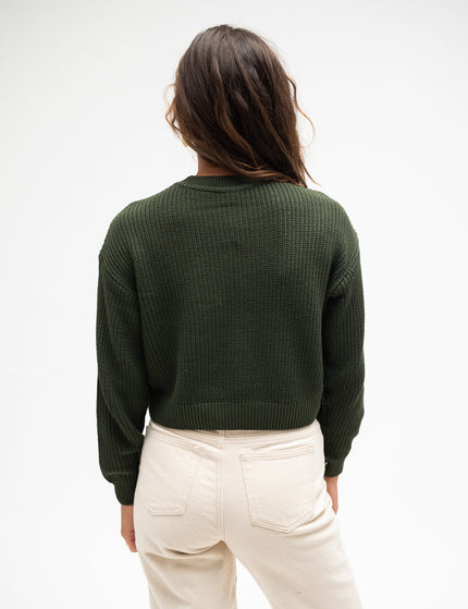 Maysa O - Neck Knit Kombu Green - Things I Like Things I Love