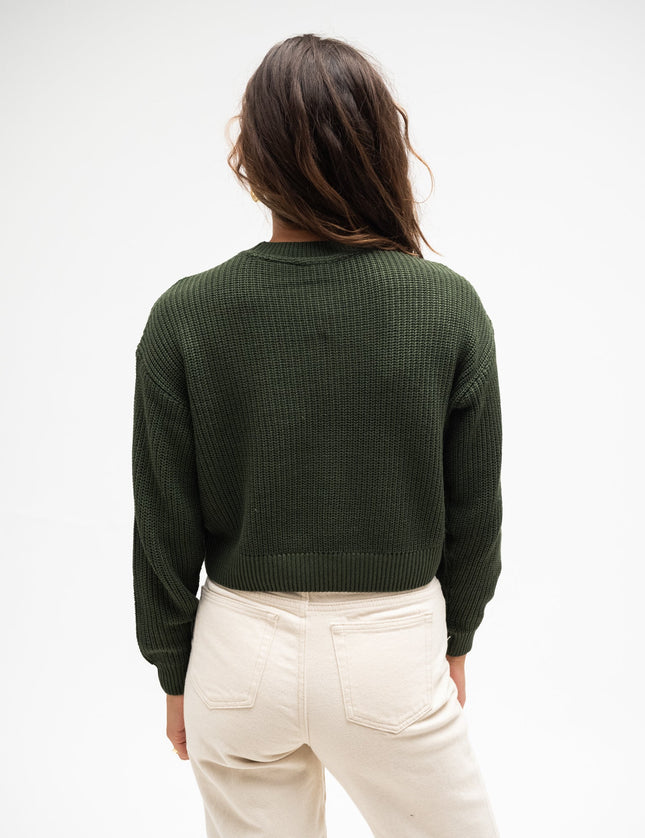 Maysa O - Neck Knit Kombu Green - Things I Like Things I Love