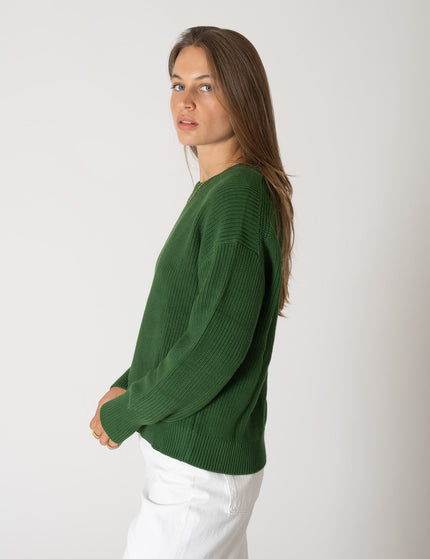 Mila Twist Crew Neck Knit Formal Garden - Things I Like Things I Love