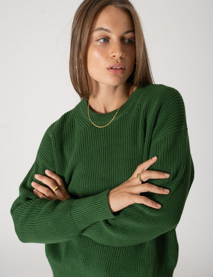 Mila Twist Crew Neck Knit Formal Garden - Things I Like Things I Love