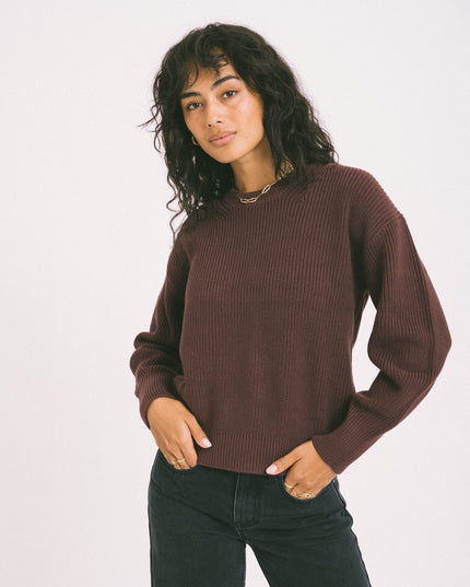 Mila Twist Crew Neck Knit Sassafras - Things I Like Things I Love