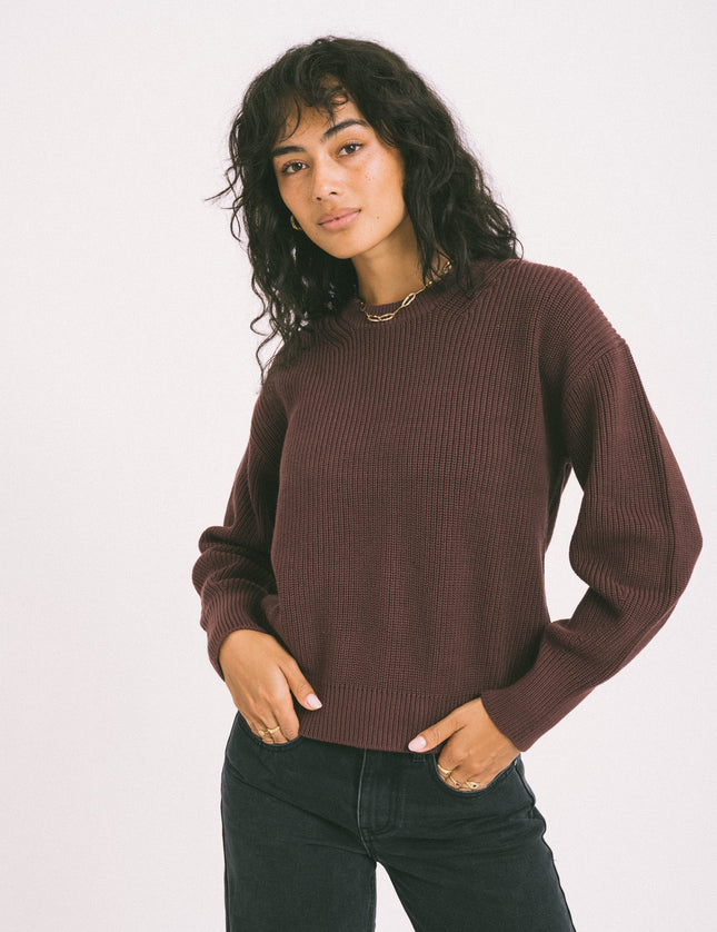 Mila Twist Crew Neck Knit Sassafras - Things I Like Things I Love