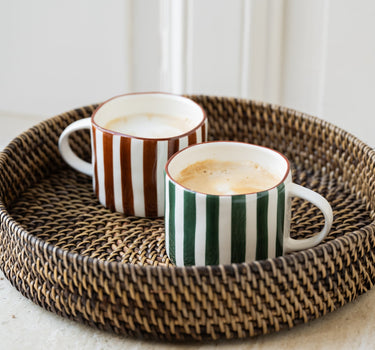 Mug Mykonos Green Stripe - Things I Like Things I Love