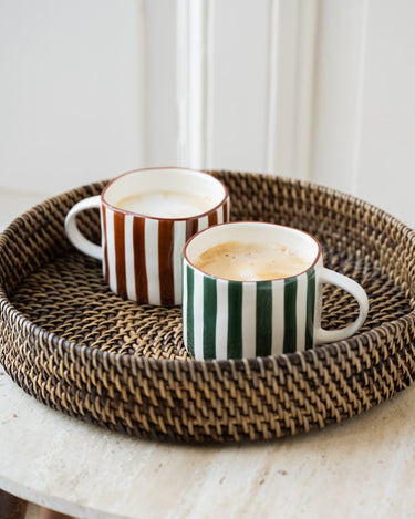 Mug Mykonos Green Stripe - Things I Like Things I Love