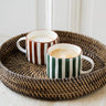 Mug Mykonos Green Stripe - Things I Like Things I Love