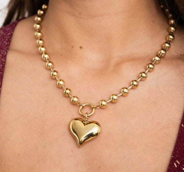 Necklace Big Dots Heart - Things I Like Things I Love