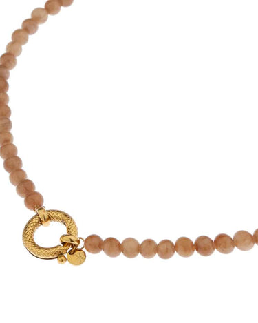 Necklace Brown Snake Gold - Things I Like Things I Love